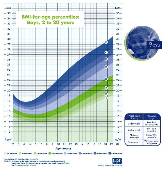 toddler bmi chart bmi chart for boys