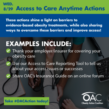 Take #OACAction to improve access to care!