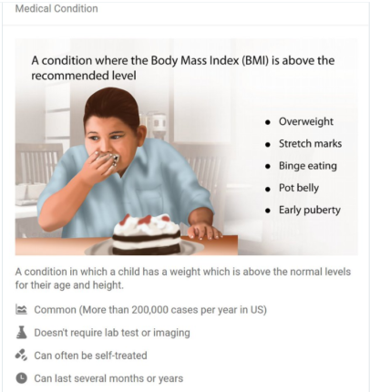 Microsoft Bing Childhood Obesity Image