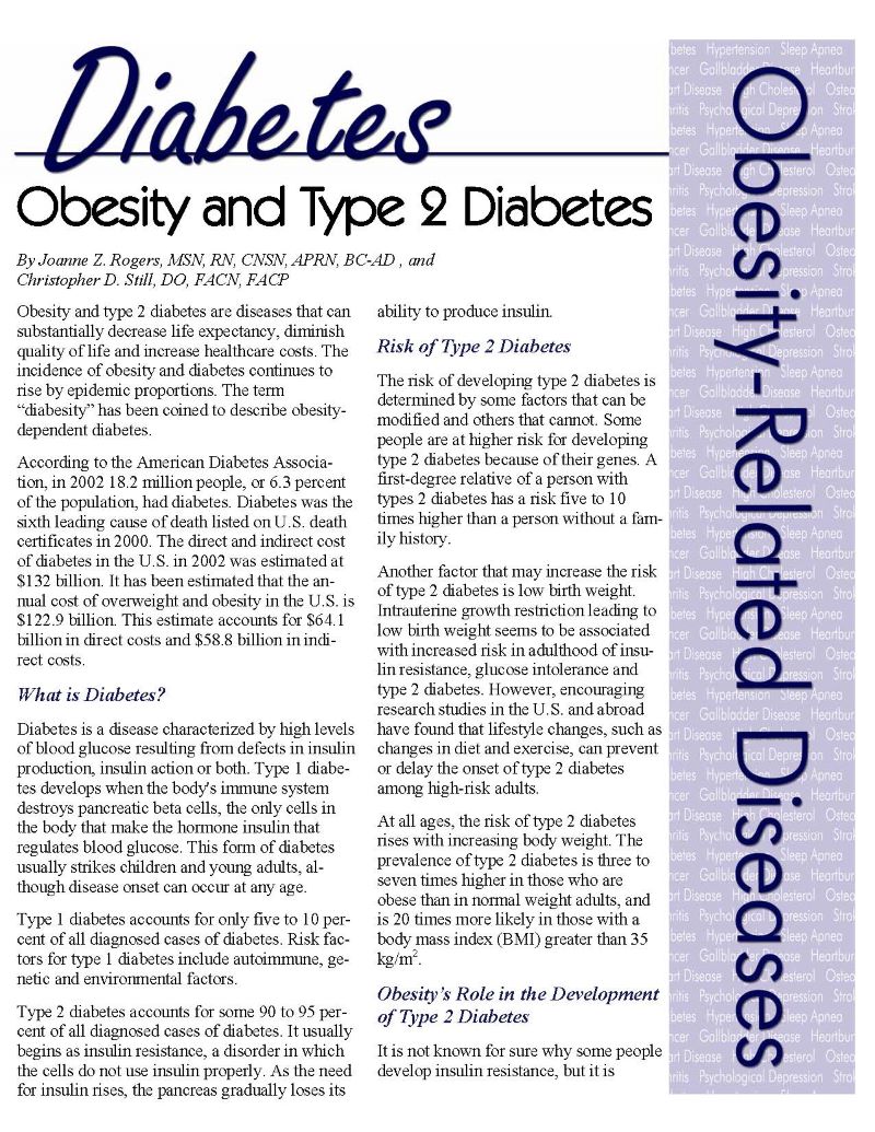case study obesity diabetes