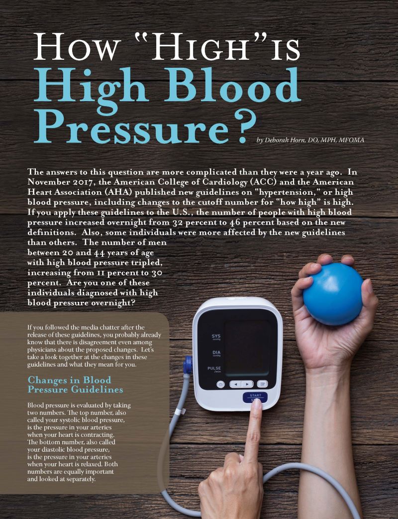 I have high blood pressurenow what?