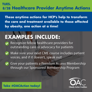 Healthcare providers: Take #OACAction!