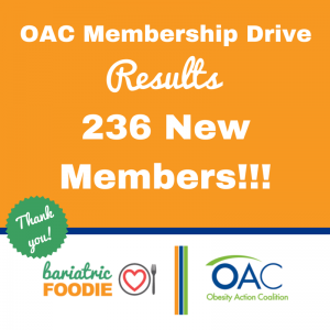 Bariatric Foodie OAC Membership Drive