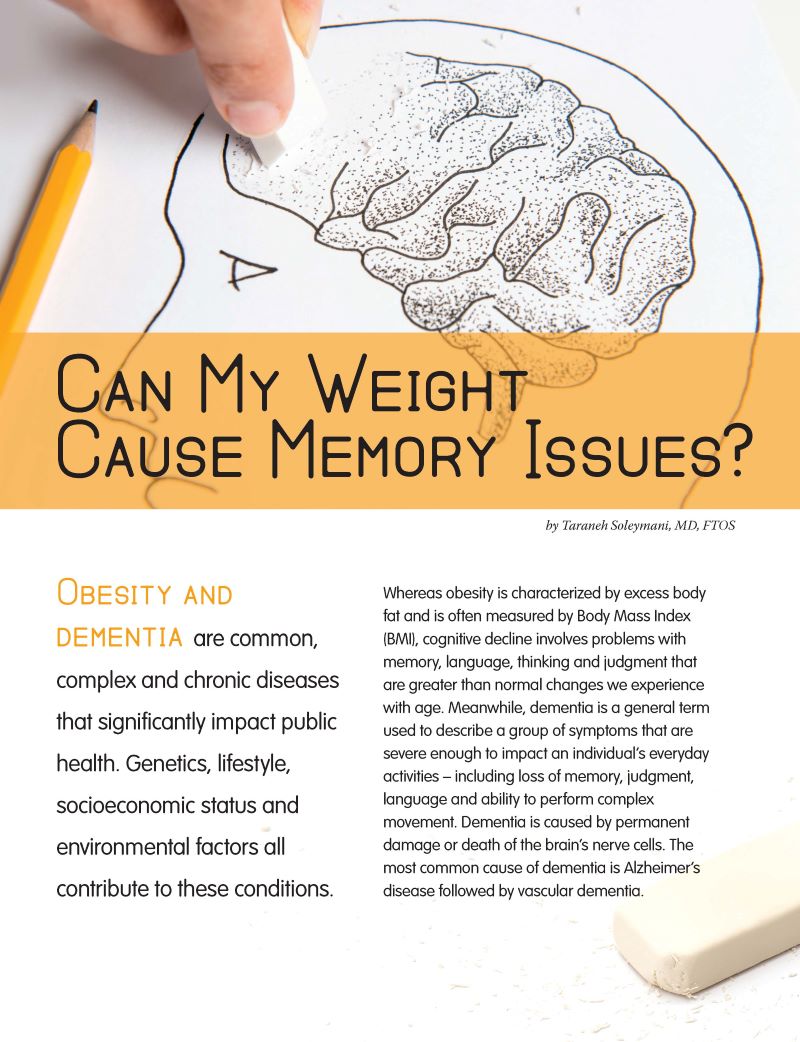 Can My Weight Cause Memory Issues? Obesity Action Coalition
