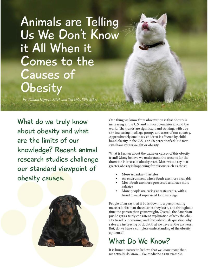 Animals are Telling Us We Don't Know it All When it Comes to the Causes of  Obesity - Obesity Action Coalition