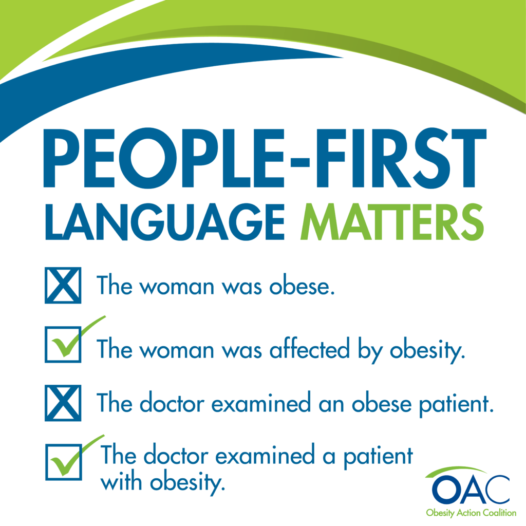People-First Language can combat weight bias