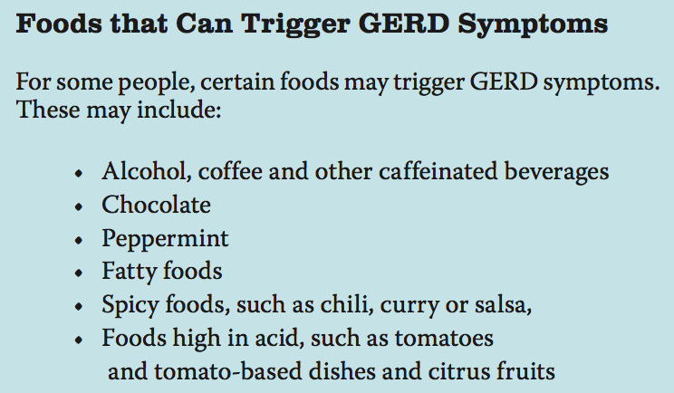 Foods the Trigger GERD Symptoms