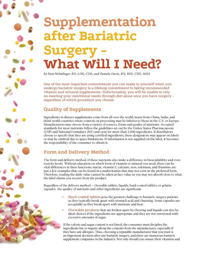 How Bariatric Vitamins Ideas can Save You Time, Stress, and Money.