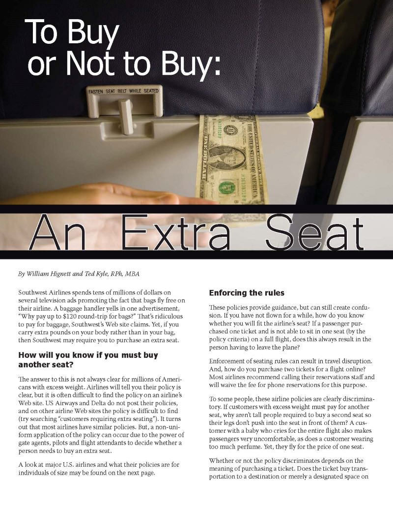 Seat selection - book the seat you want in advance