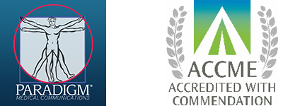 Paradigm logo, ACCME logo