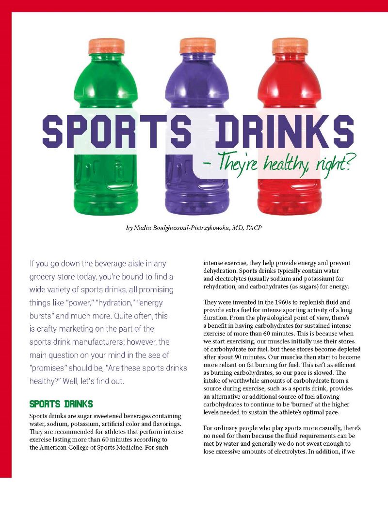Sports Drinks They’re healthy, right? Obesity Action Coalition